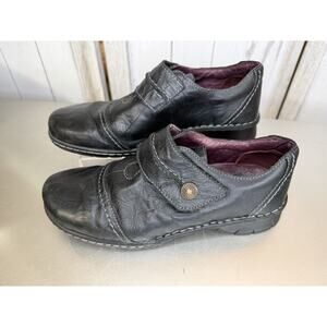 Josef Seibel Women’s Size 37 EU 6.5/7 US Black Leather Loafer Mule